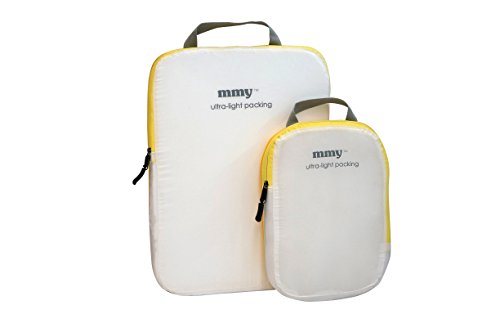 Embalaje Viajes, Compresión Embalaje Cubo, blanco traslúcido, Ripstop SilNylon, Peso Ultra Ligero (Medio)