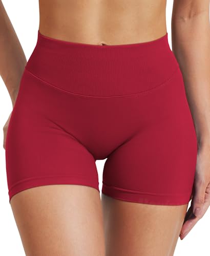Image of VOYJOY Women Workout Impact Shorts 2.5 inch / 3.6 inch / 4.5 inch / 6 inch Scrunch Butt Booty | Tummy Control, High Waisted, Bike Short, Gentle Compression, for Women