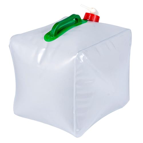 Rwigeboo 5 Gallon Water Jug, Collapsible Water Container with Spigot, Leakproof Pvc Camping Storage Jug with Handle for Hiking, Rv, Emergency Survival - Image 5
