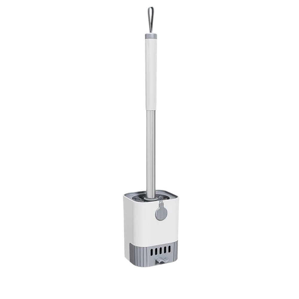 Toilet Brush Long Handle with Holder Wall Mounted Bathroom Supplies Clean