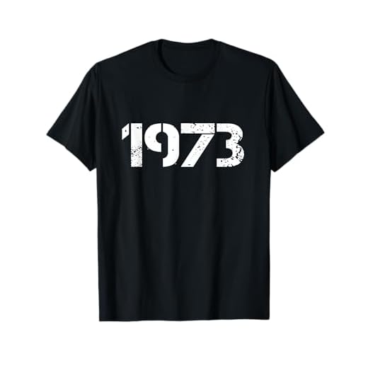 Vintage Retro 1973 Cumpleaños Camiseta