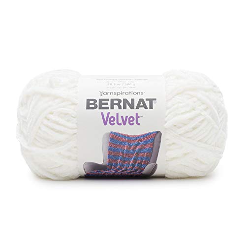 Bernard en velours, 100% polyester, Blanc, 300 g