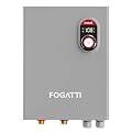 FOGATTI Upgrade 18kW Tankless Water Heater Electric, 240V On Demand Instant Hot Water Heater, Up to 4.4 GPM for Whole House Showering, ETL Certified, with LED Display