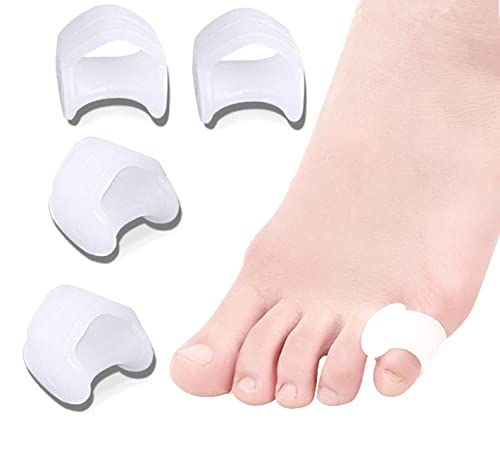 4x Séparateur d'orteils en gel, écarteurs d'orteils, Petit Entretoise D'orteil, Protecteurs d'orteils Petit, pour éviter les frottements, Chevauchement des Frottements réduire la pression Cover