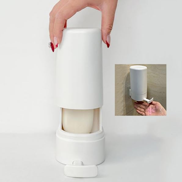 Jaboneras Jabonera Ducha Sin Taladro Molino De Jabón Bandeja Jabones Ducha Jabonera Baño Pared Dispensador De Jabon Espuma Y Jabón Seco para La Familia