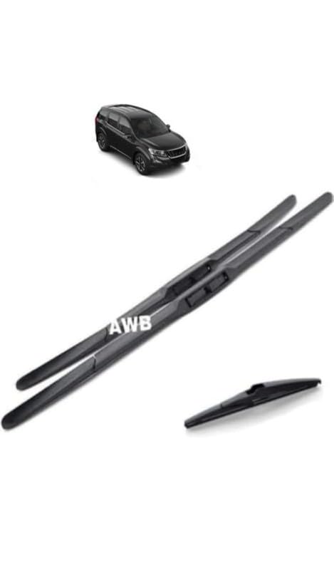 AWB® Hybrid Wiper Blades Front + Rear Compatible with Mahindra XUV 500(Pack of 3)-image-20