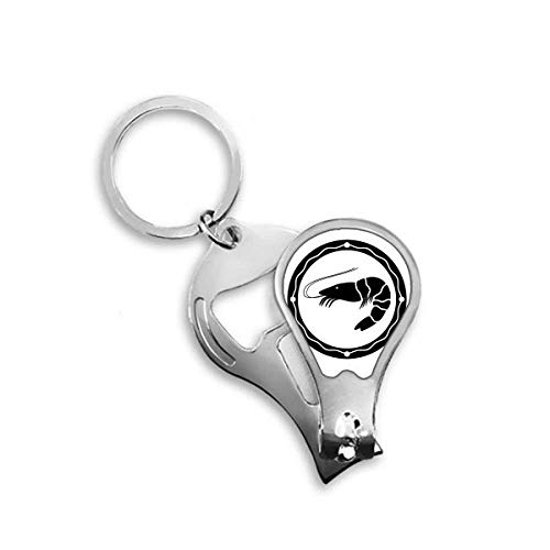 Coupe-ongles illustration crevette noire la vie marine cadeau original