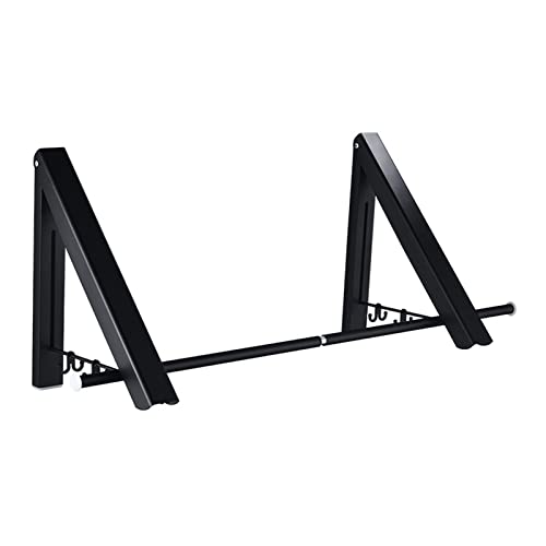 AWCPP Ropa Plegable Montado en la Pared, Ropa de Secado Rack Space Space Saves Retráctil Ropa de Aluminio, para Lavandería Dormitorio Baño Baño Balcón/80Cm Cover