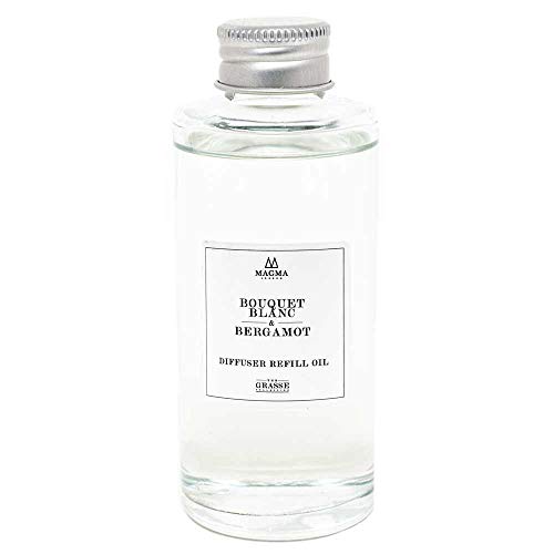 Diffuseur de luxe bouquet blanc et bergamote flacon recharge de 100 ml