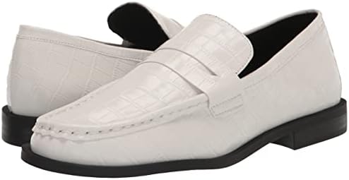 Steve Madden Women's Goodman Loafer, White Croco, 8 | Image 6
