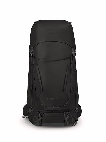 Image of Osprey Kestrel 58L Men's Backpacking Backpack, Black S-M