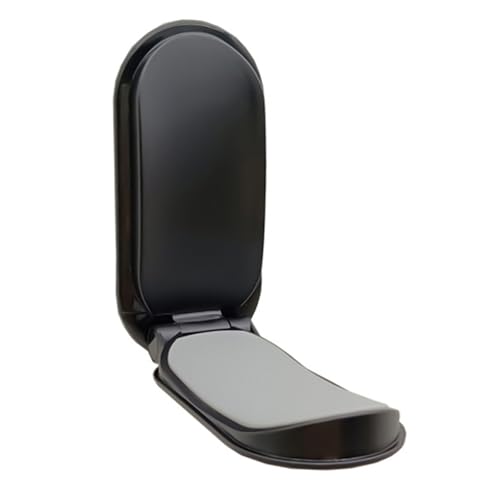 Introti Soporte magnético plegable para auriculares para debajo del escritorio, soporte adhesivo para auriculares de computadora/juegos