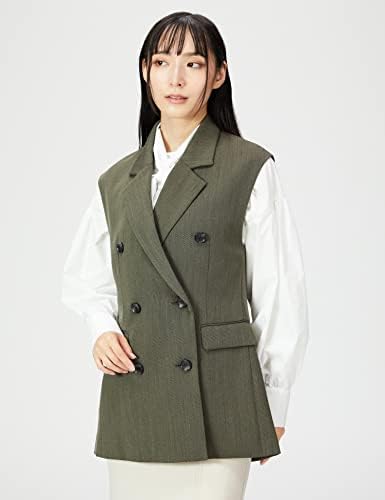 Amazon | [フレイ アイディー] ダブルブレストバックカットジレ 