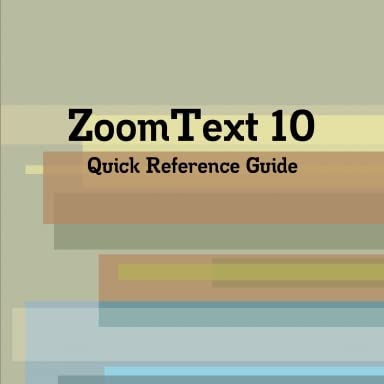 ZoomText 10 UK English Quick Reference Guide: Ai Squared: Amazon.com: Books