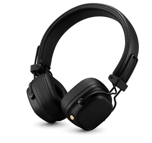 Image of Original for Marshall Major IV Wireless Bluetooth Headphones, Black, 80+ Hours Playtime, On-Ear Design, Wireless Charging, Multi-Directional Control Knob, Ergonomic Fit