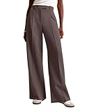 NIMIN Women Wide Leg Pants High Waisted Dressy Work Trousers Business Slacks Casual Pants 2025 Fashion Outfits with Pockets