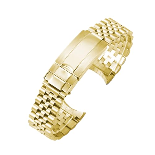 Bracelet montre 20mm acier inoxydable avec interface courbée pour boîtier rond