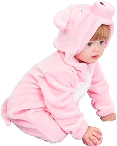 QIAONIUNIU Halloween Baby Pig Costumes Toddler Onesie Infants Cosplay Romper 30-36 Months