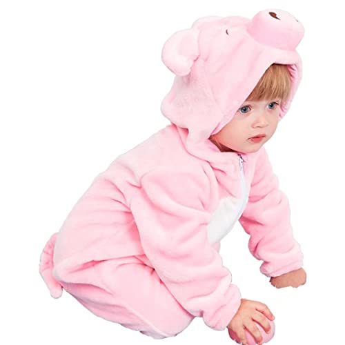 QIAONIUNIU Halloween Baby Pig Costumes Toddler Outfit Infants Cosplay Romper