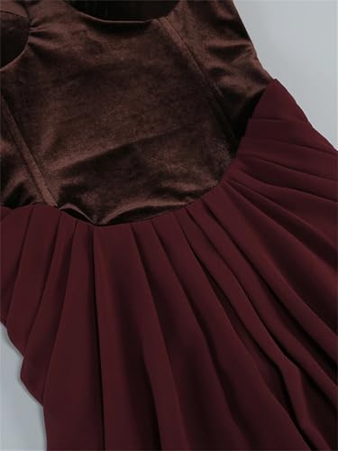 Women Sexy Straps Corset Patchwork Long Dress Sleeveless Backless Folds Slim Dresses2