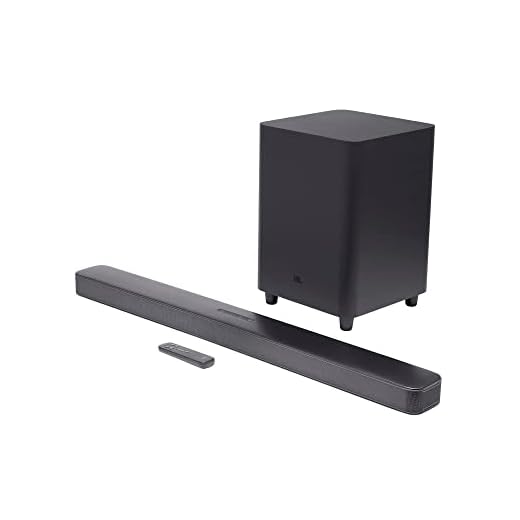 JBL JBL2GBAR51IMBLKAM Bar 5.1 Soundbar with Built-in Virtual Surround, 4K and 10" Wireless Subwoofer (Renewed)
