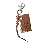 simhoa Estojo de couro PU para isqueiro, bolsa compacta anti-riscos, capa protetora prática para isqueiro, para festas, acampamentos e esportes, Marrom