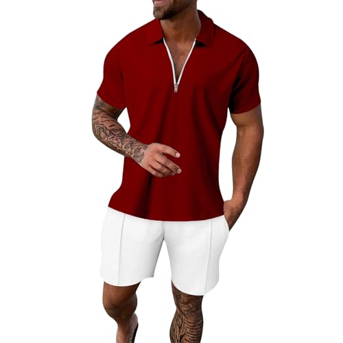Ensemble homme t-shirt short manches courtes vêtement été XXXL