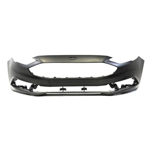 Image of FitParts Compatible with Ford Fusion 2017-2018 Front Bumper Cover | Primed, Without Tow Hook Hole, Sedan, Hybrid, Ready to Paint, OEM HS7Z17D957APTM, FO1000718