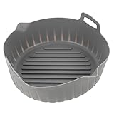 Revestimiento reutilizable para freidora de aire: adecuado para freidora de aire con forma redonda, microondas, horno, vaporera, cocina, estufas, etc.