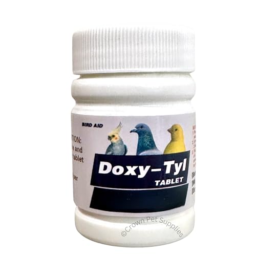 DOX-Tyl Tablets for Pigeons, for Pigeons, Canary, Finches, Parakeet, Cockatiels,