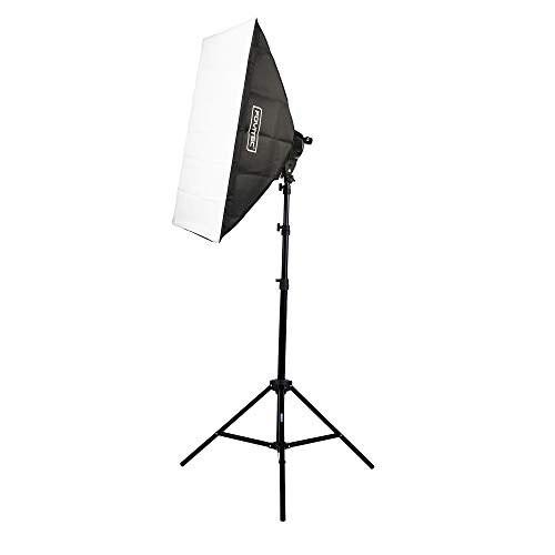 Fovitec - 1-Light 1600W Fluorescent Lighting Kit for Photo & Video with 24"x36" Softbox & Stand