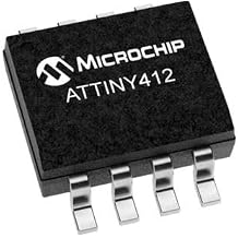 Microchip, ATTINY412-SSFR, MCU - 8-bit AVR 16MHz - 4KB Flash - 256 Byte SRAM - 128 Byte EEPROM - 8-pin SOIC150-6ch ADC - 8bit DAC - 112bit & 216bit timers 500 Item/s