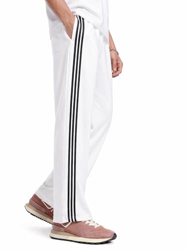 Image of Track Pants for Men Combo Pack of 2 - Regular Fit Gym Trackpants Set Elastic Waist Straight Fit Casual Lower Sports Wear Joggers Bundle