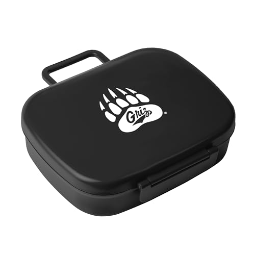 FANMATS NCAA Montana Grizzlies Travel Bento Lunch Box — Team Logo Design | Latching Lid | Reusable | 3 Compartments