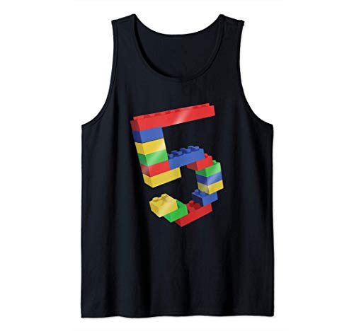 5 Year Old Building Blocks School Bricks - 5th Birthday Gift Canotta