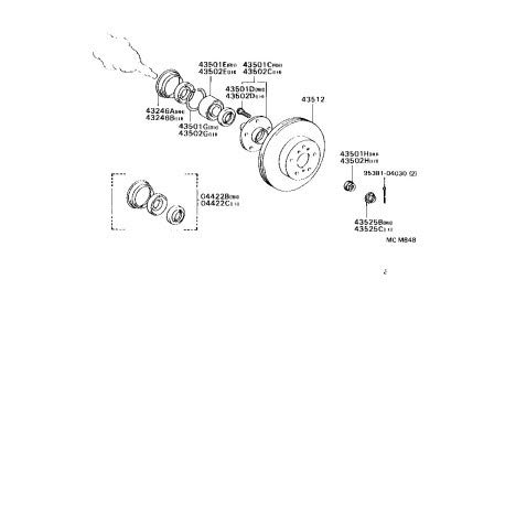 TOYOTA (g^) i tgzC[ AWXeBObN Lbv i43525-20030