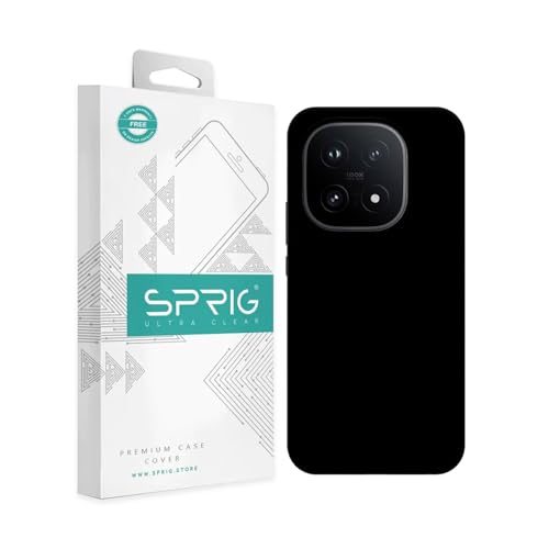 Image of SPRIG Compatible with IQOO 15 5G SilkTone Silicone Back Cover Drop Tested Shock Proof Mobile Case for Men, Women, Boys and Girls with Camera Protection (Black)