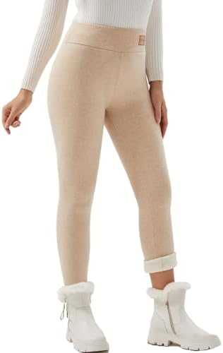 Women Sherpa Lined Leggings Soft Clouds Fleece Tights Winter Warm...
