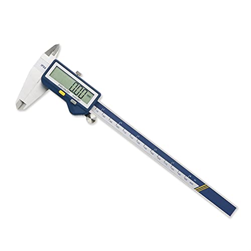 Produktbild von Starrett 125MEA-6/150 Messschieber – 0–6 Zoll / 0–150 Mm, Gehärteter Edelstahl, Tiefenmaßstab, Arretierschraube, Genauigkeit ±0,001 Zoll – Inkl. Koffer