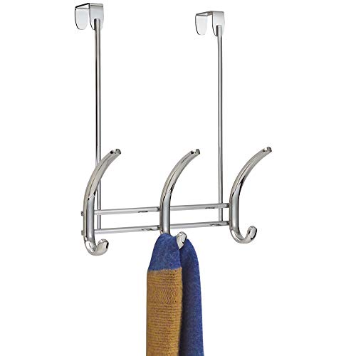 InterDesign Interdesign, Axis Over-the-Door 3 Hook, Polished Chrome