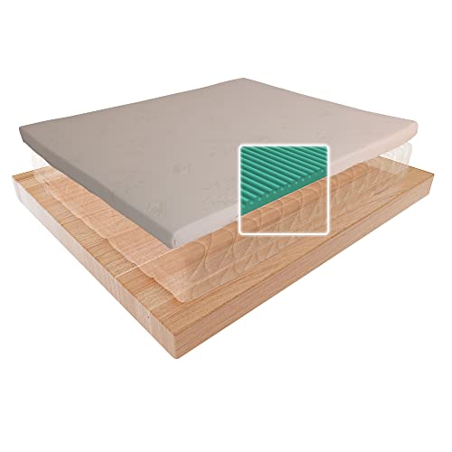 Foppapedretti Topper Correttore Materasso Matrimoniale 160x190, Memory Foam, Sfoderabile Lavabile, Certificato OEKO-TEX, Dispositivo Medico