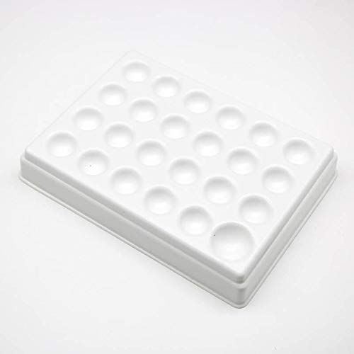 Dental Lab Plastic Palette with Cover for Porcelain Powder Mixing Watering Moisturizing Plate 24 Slot