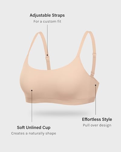 Image of INLYRIC Women's Inbarely Soft Bralettes - Cami Bras No Underwire Seamless Unlined Comfort Bralette