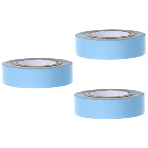 NULYLU 3 Rolls Lace Wig Tape Adhesive Double Sided Tape for Wig Extensions True Scalp