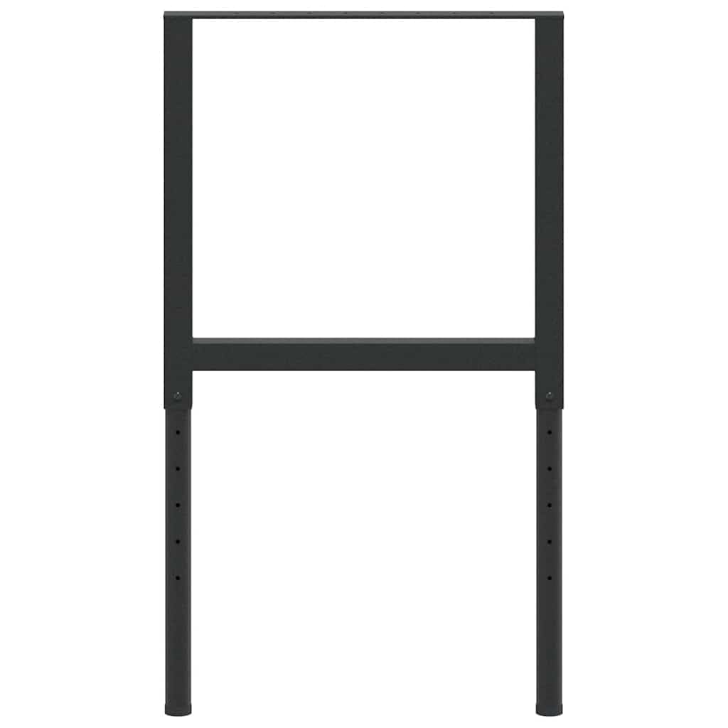 Juego de 2 soportes de banco de trabajo ajustables de metal, altura ajustable, 69-95,5 cm, para bricolaje, taller, garaje, manualidades, superficie de trabajo estable