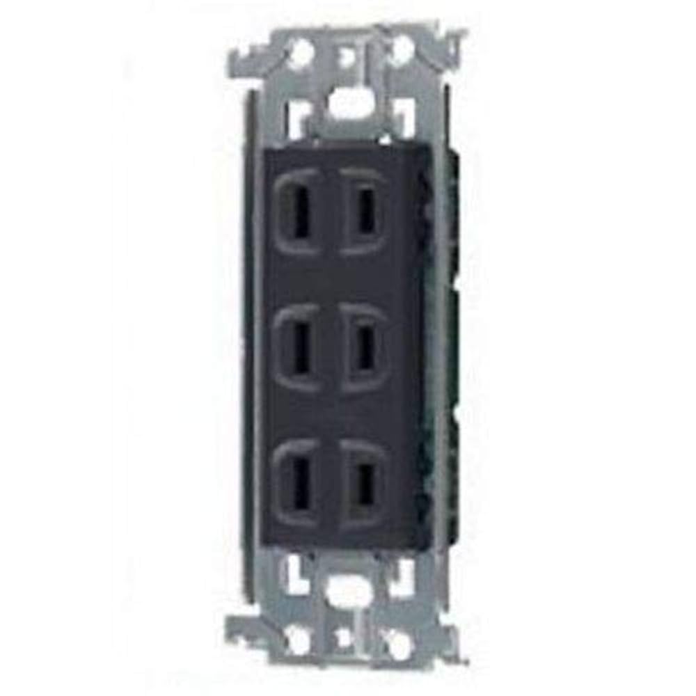 Amazon.co.jp: パナソニック 埋込トリプルコンセント 金属枠付