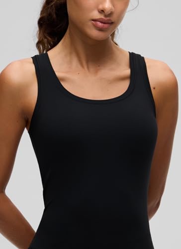 Image of CRZ YOGA Softembrace Scoop Neck Tank Top | Workout, Ultra Soft, Tight Fit, Waist Length, Double Lined, Sleeveless Shirts for Women