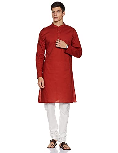 Image of Amazon Brand - Symbol Men Cotton Regular Fit Kurta Pyjama Set