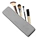 Custodia Pennelli Trucco | Porta Pennelli Make Up da Viaggio | Organizer Trucchi | Custodia Porta Pennelli in Silicone 21 cm | Colore (Silver) immagine
