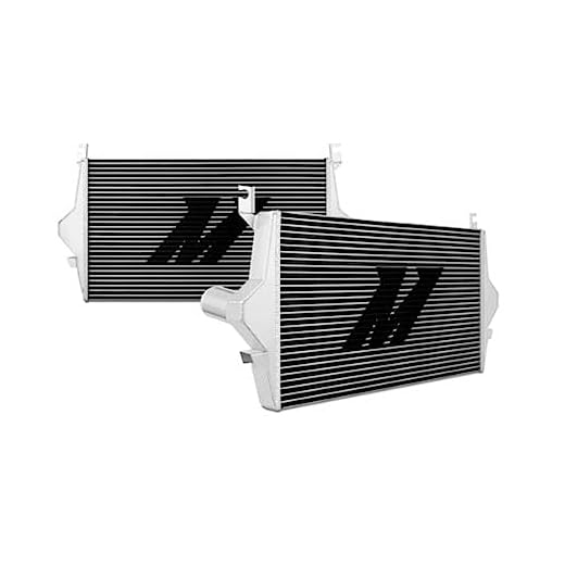 Mishimoto MMINT-F2D-99 Performance Intercooler Compatible With Ford 7.3 Powerstroke 1999-2003 Silver